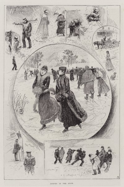 Escenas en la Nieve de Henry Charles Seppings Wright